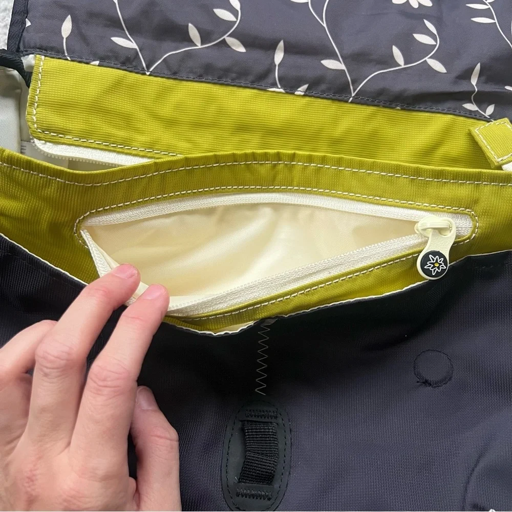 Sherpani Milli Crossbody Bag Nylon Messenger Bag Diaper Travel Bag Green/Blue - Picture 6 of 14